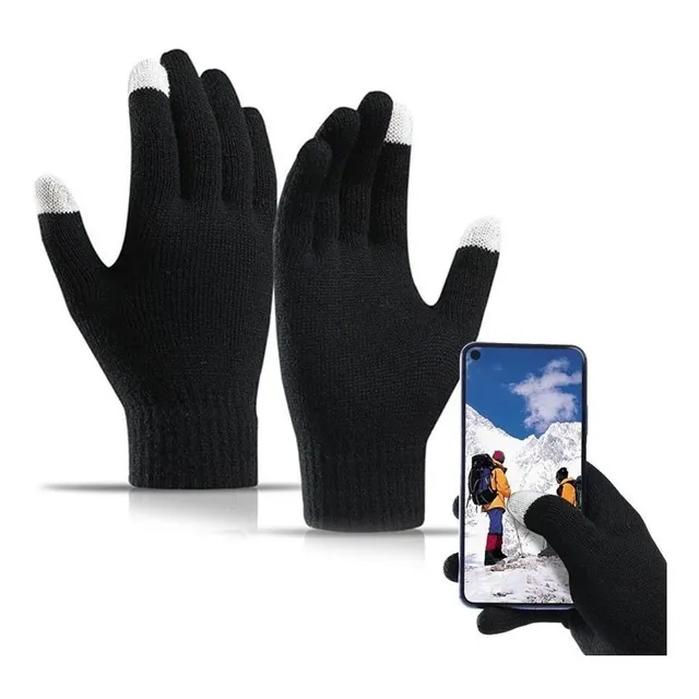 Luvas De Lã Touch Screen Inverno Celular Tablet Carro