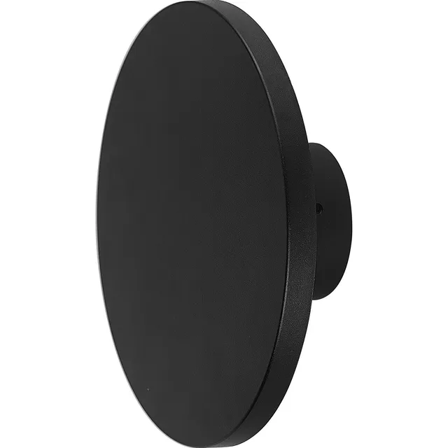 Aplique Sintético Led Costa Moon 8w Luz Cálida Negro
