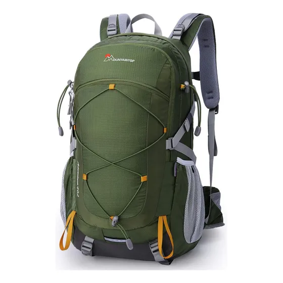 Mochila Senderismo Verde Impermeable 40l Mountaintop