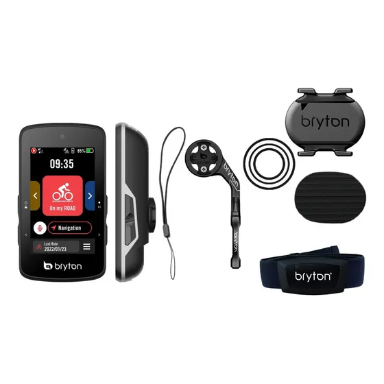 Ciclocomputador Bryton Rider 750 Se + Sensores Color Negro