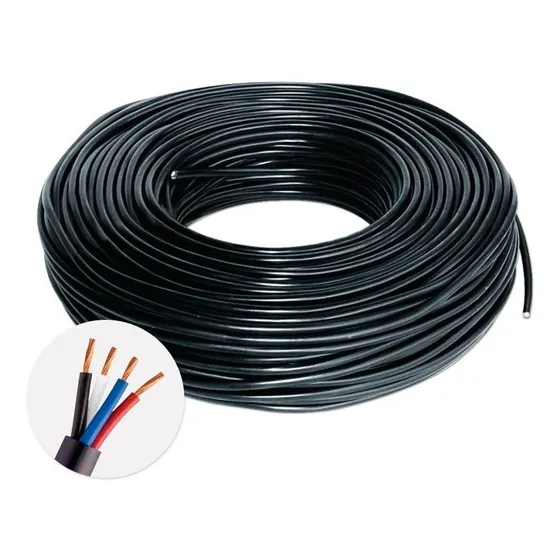 20 Metros Cabo De Cobre Pp 4 X 16mm ( 4 Vias De 16mm Cada )
