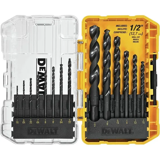 Juego De Mechas Dewalt Madera Metal 14 Pza Dwa1184