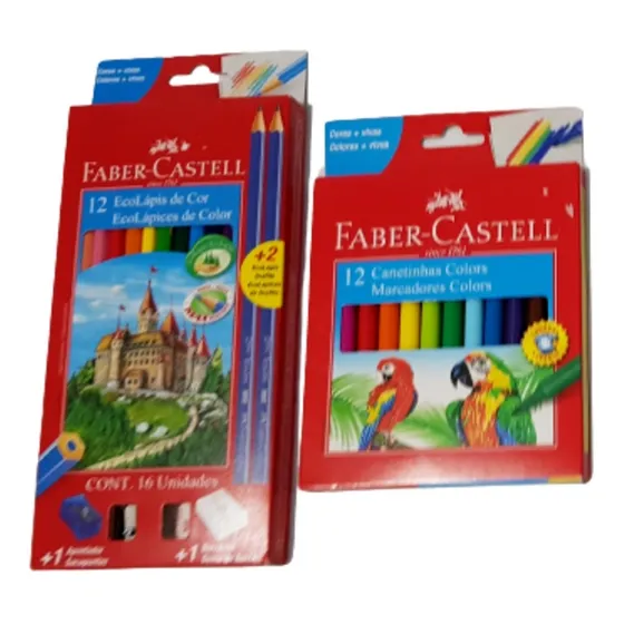Material Escolar C/ 46 Peças Ou Envie Sualista P/orçamentos 
