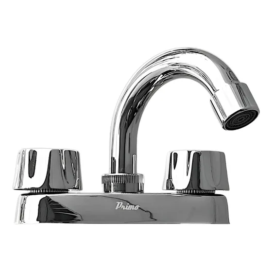Mezcladora Para Lavabo 4puLG 1/4 De Vuelta Iusa Acabado Cromado Color Plateado
