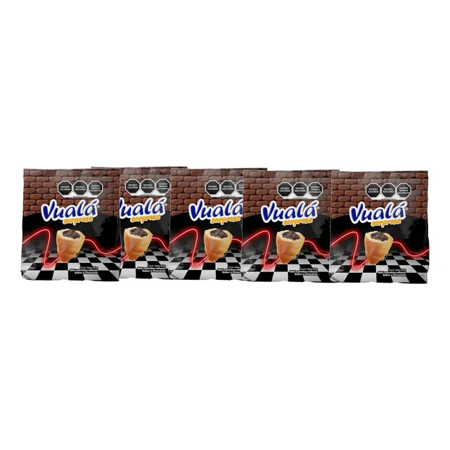 5 Pzas Vualá Sorpresa Sabor Chocolate Incluye Coleccionable