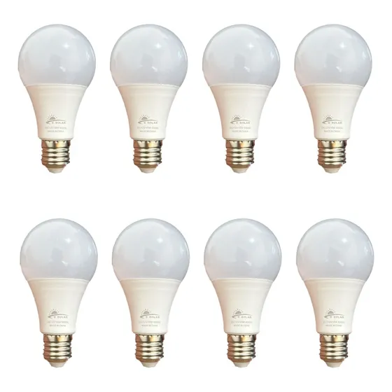 Lâmpada Led E Solar 15w 6500k Bulbo 12v - E27 - Kit 10 Uni