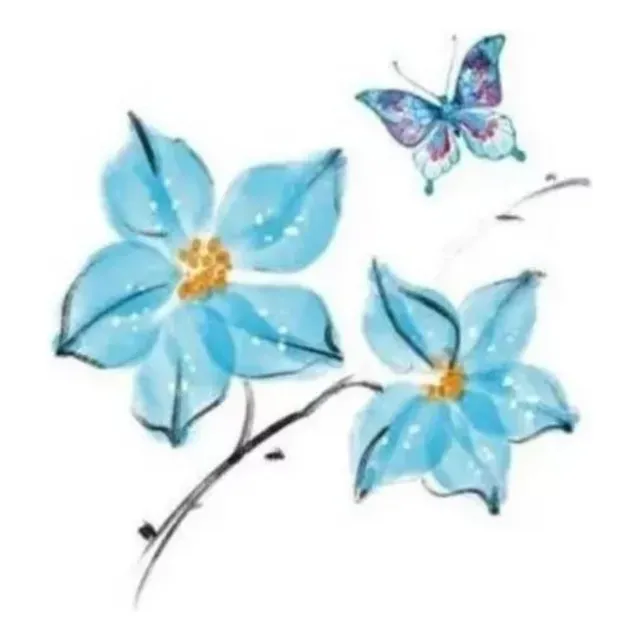 Tatuagem Temporária Delicada Cartela Modelos Flores 