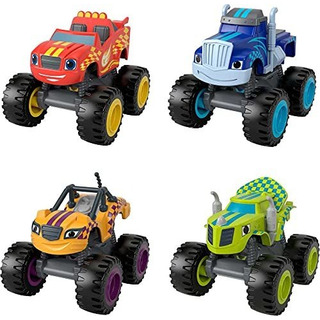 Set De 4 Unidades De Blaze And The Monster Machines Racers D Set De 4 Unidades De Blaze And The Monster Machines Racers D