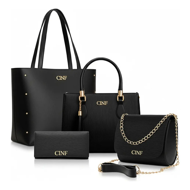 Kit Bolsas Feminina Sacola Transversal Tira Colo Carteira Kit Bolsas Feminina Sacola Transversal Tira Colo Carteira