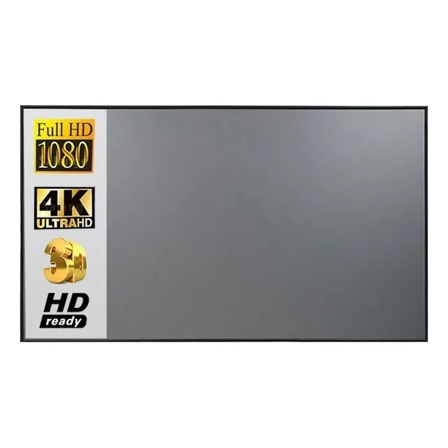 D Pantalla De Proyector De Cine De Tela Reflectante De 92