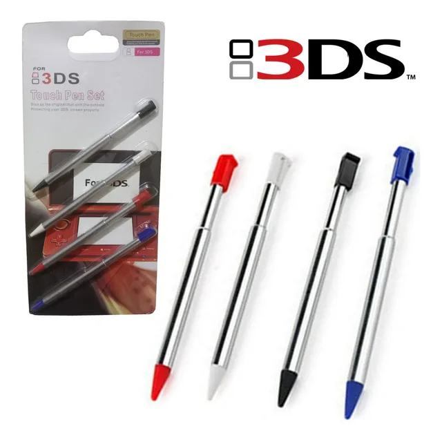 Pack 4 Lápiz Capacitivo Metálico De Nintendo 3ds En 4 Colore