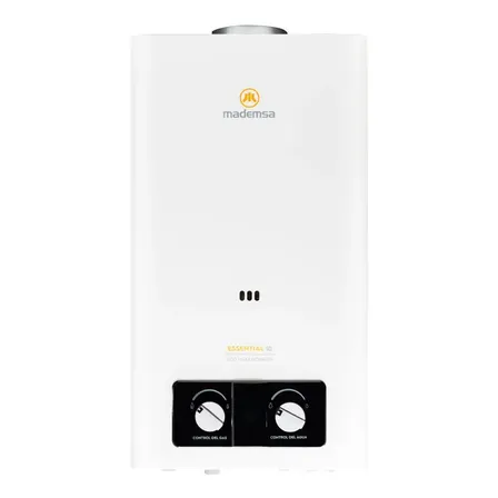 Calefont Gas Licuado 10 Litros Tiro Natural Essential 10 Eco Blanco Glp