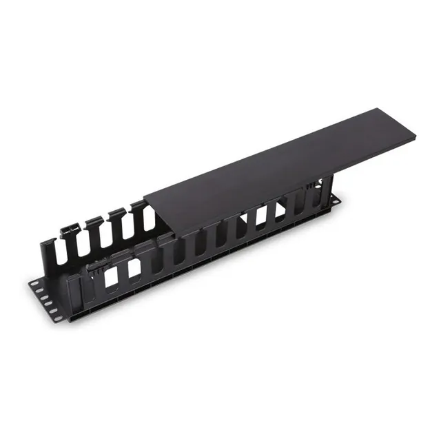 Organizador De Cable Horizontal Rack, Plastico, Un Lado, 2u 