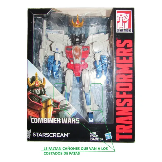 Transformers Starscream Leader Class Combiner Wars Incomplet