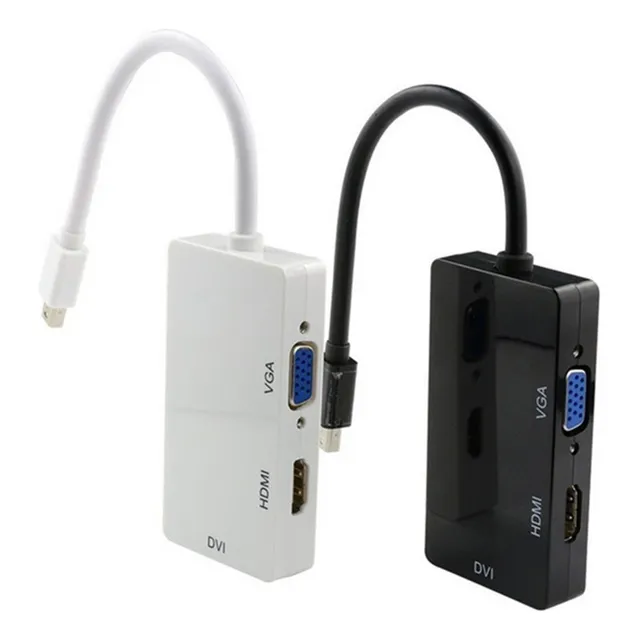 Mini Dp Displayport A Vga Hdmi Dvi Convertidor