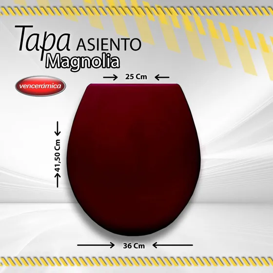 Tapa Asiento Magnolia Venceramica Cherry Vinotinto/000008305
