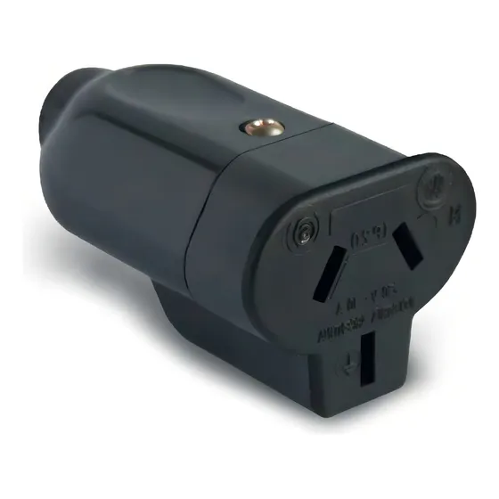 Ficha Kalop Kh Hembra Alta Calidad 10 Amp 220v Color Negro
