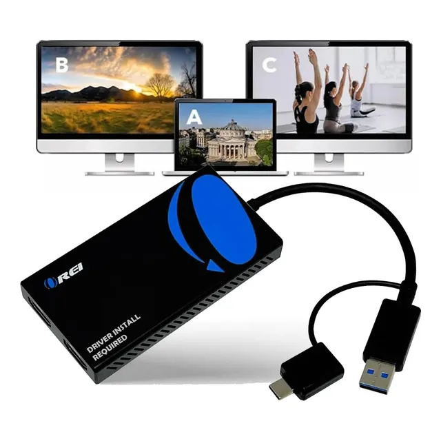 Divisor Hdmi Extendido Para Monitor Doble Con Salida 4k