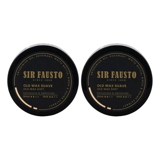Sir Fausto Cera Old Wax Fijacion Cera Cabello  100ml X 2 Uni