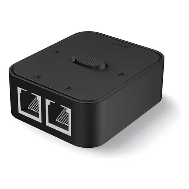Selector Interruptor Red Switch Ethernet Rj45 2 Puertos