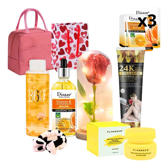 Kit Cuidado Facial Flamenco + Crema Depilatoria 