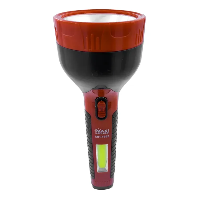 Linterna Led Grande 10w Recargable Potente Usb + 5w Cob 