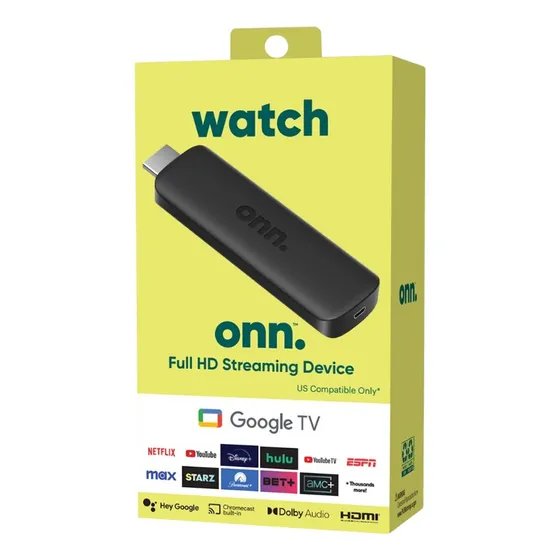 Watch Onn Google Tv 2k Fhd Stick Streaming Box Modelo Nuevo