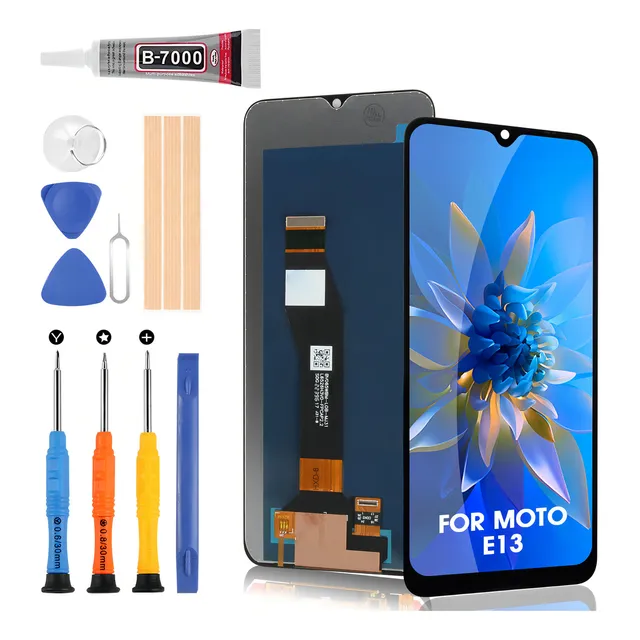 Para Motorola E13 Xt2345 Pantalla Táctil Lcd Color Negro