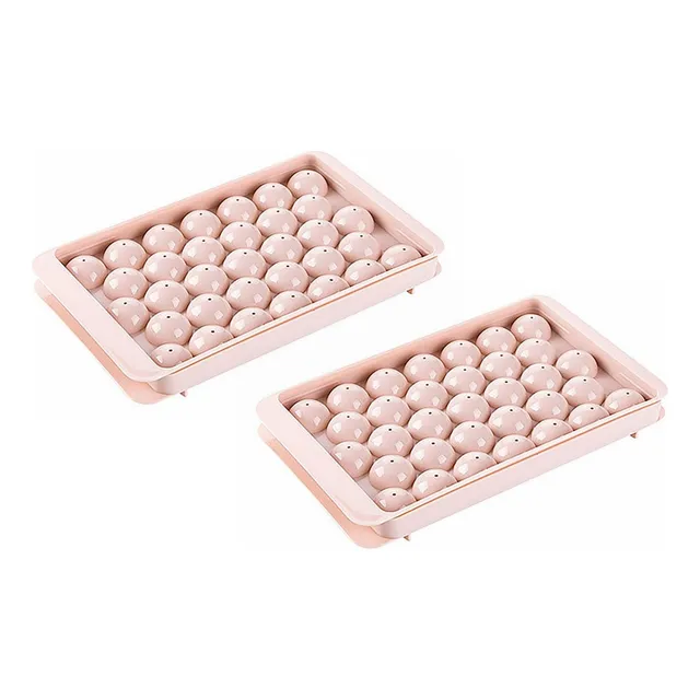 2×molde Plástico Para Hacer Hielo En Forma Gelatina 
