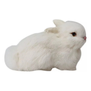 Modelo Simulación Conejo Peluche Realista 22cm Blanco 2024 Modelo Simulación Conejo Peluche Realista 22cm Blanco 2024
