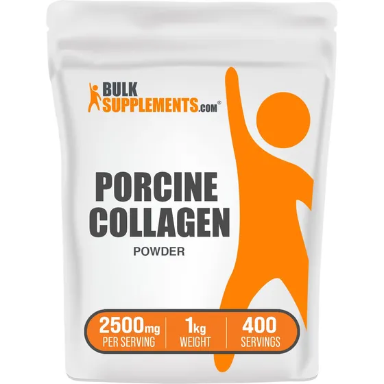 Colágeno En Polvo Bulksupplements.com Porcino 1 Kg (2500 Mg/