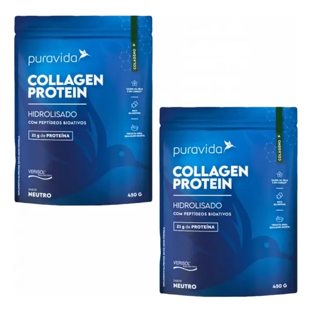 2x Collagen Protein Hidrolisado- Verisol- Puravida- Neutro