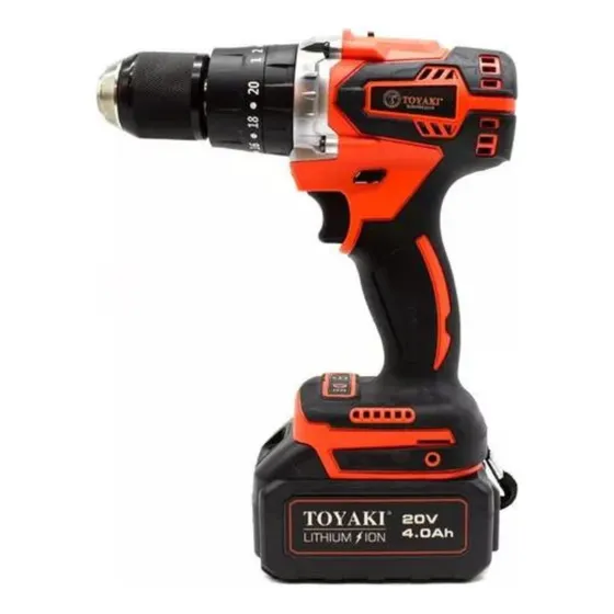 Taladro De Impacto Batería 20v 1/2'13mm Toyaki Japón