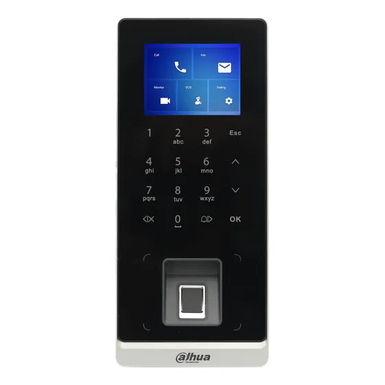 Control Acceso Lector Huella Pantalla Lcd 2.4 Dhi-asi2212h-w