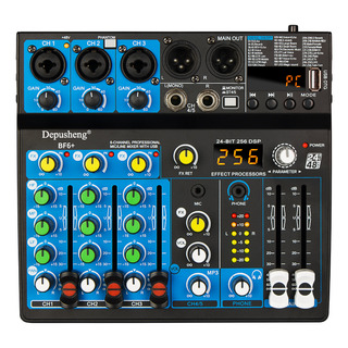 Depusheng Mezcladora De Audio 5 Canales 256dsp Efecto Depusheng Mezcladora De Audio 5 Canales 256dsp Efecto