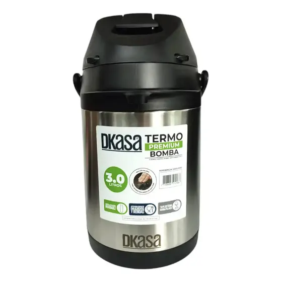 Termo Bomba Dkasa Premium 3l Acero Inoxidable