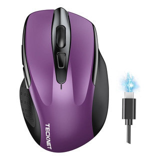 Mouse Sem Fio Tecknet E 2.4g) Recarregável 4800 Dpi Silent M Mouse Sem Fio Tecknet E 2.4g) Recarregável 4800 Dpi Silent M
