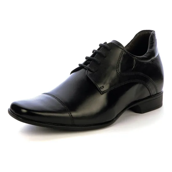  Zapato Formal Wilson Negro Max Denegri +7cms De Altura