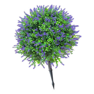 Estaca De Flores Artificiales Del Jardín, Púrpura Estaca De Flores Artificiales Del Jardín, Púrpura