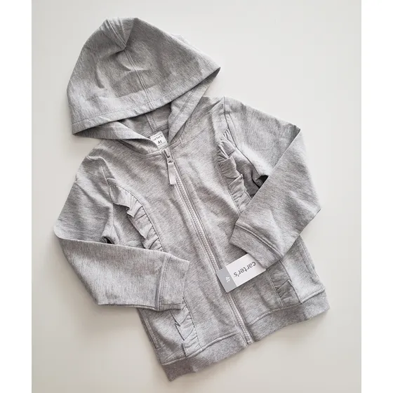 Ropa Campera De Algodón Carters Gris Niña 4 Años