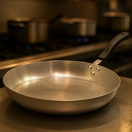 Frigideira Industrial Profissional Grande Hotel N30 Alumínio Cor Cinza