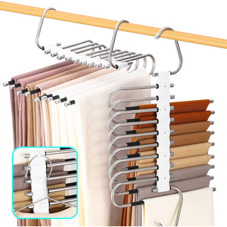 2pcs Gancho Pantalones Organizador Multiple Ahorra Espacio 2pcs Gancho Pantalones Organizador Multiple Ahorra Espacio