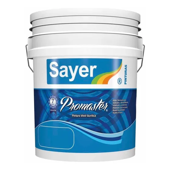 Pintura Vinilica Lavable 19lt Blanco Acrilica Sayer 7 Años