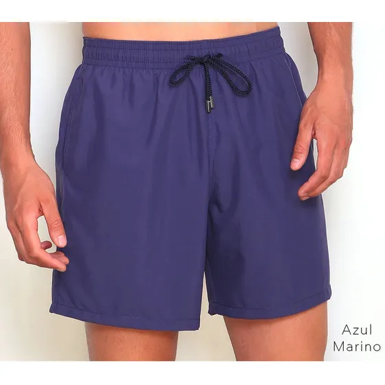 Short De Baño En Microfibra Unicolor Beachman