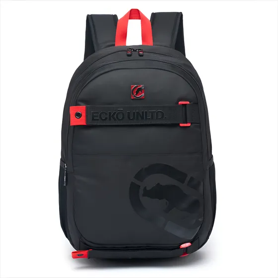 Mochila Ecko Preta 30l Masculina Reforçada Passeio