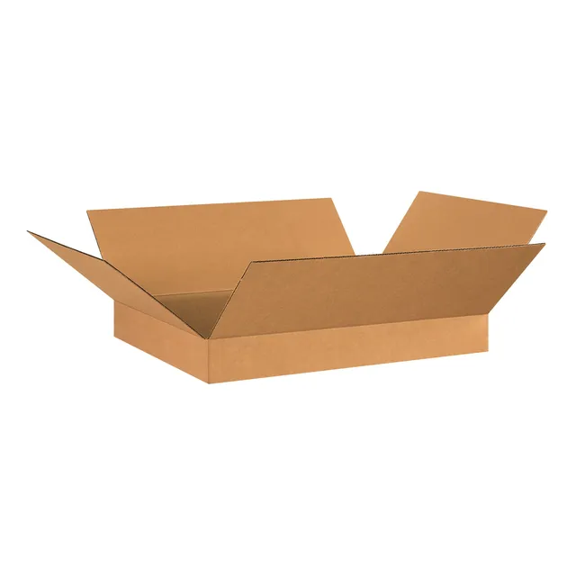 Carton Corrugado Plana In Largo Ancho Alto Kraft Unidad