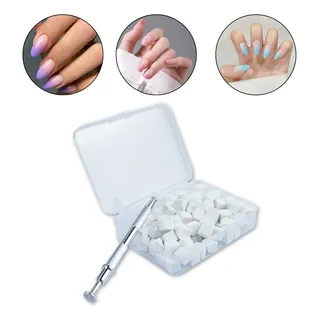 Kit 100 Mini Esponja Degradê Baby Boomer + Aplicador Garra