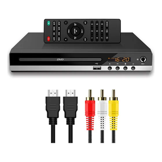 Reprodutor De Dvd Gratuito De Região Uhd 1080p Com Entrada-
