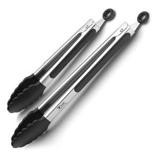 Pinzas De Cocina Tribal Con Puntas De Silicona -... Pinzas De Cocina Tribal Con Puntas De Silicona -...