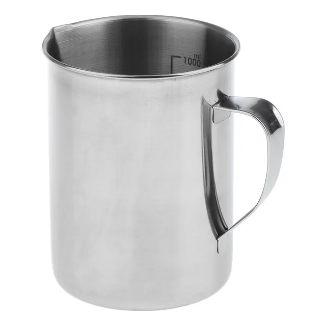 N Jarra De Medición De Acero Inoxidable 1000ml